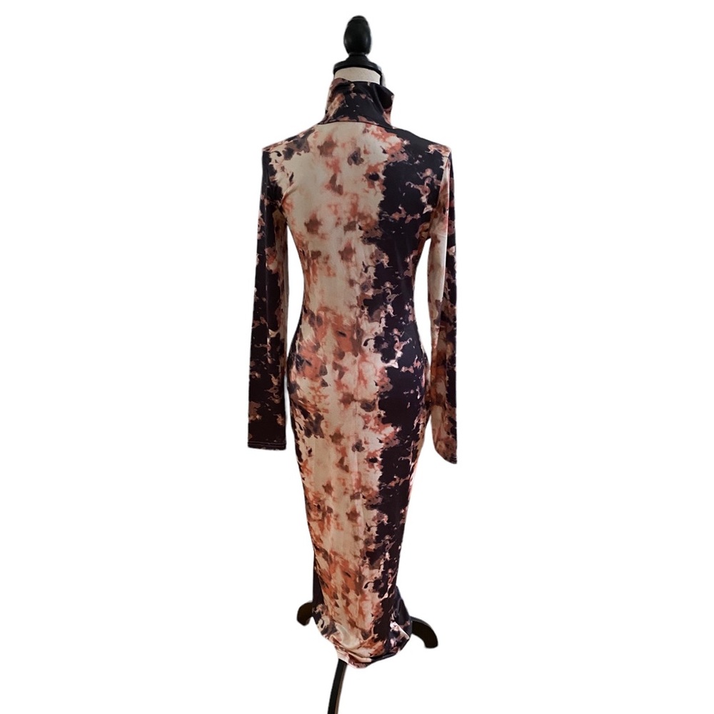 Long Sleeve Mock Neck Maxi Dress - Picture 3 of 3
